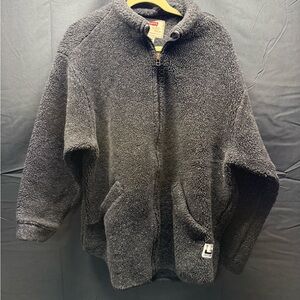 Levi's All-Over Sherpa Trucker Jacket Black MEN’S sz M Full Zip (11ap)
